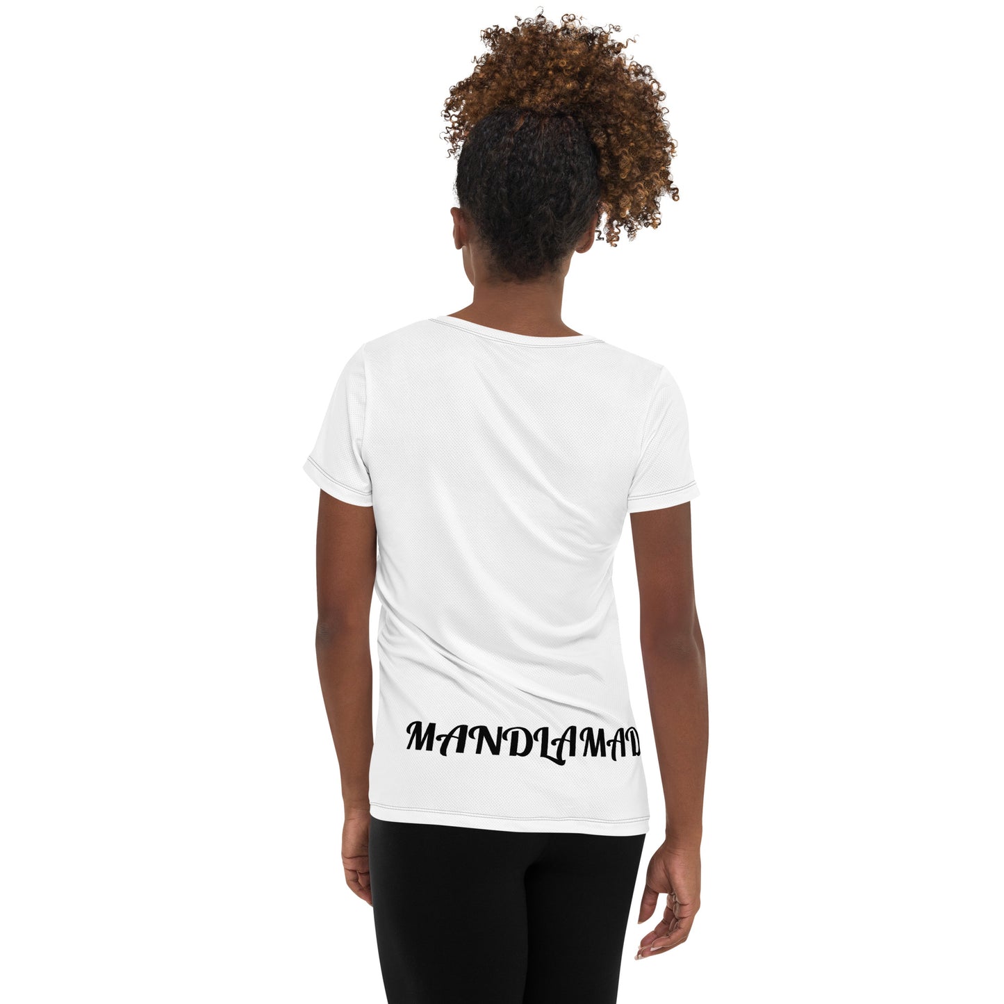 MM See ME! White Women's Athletic T-shirt