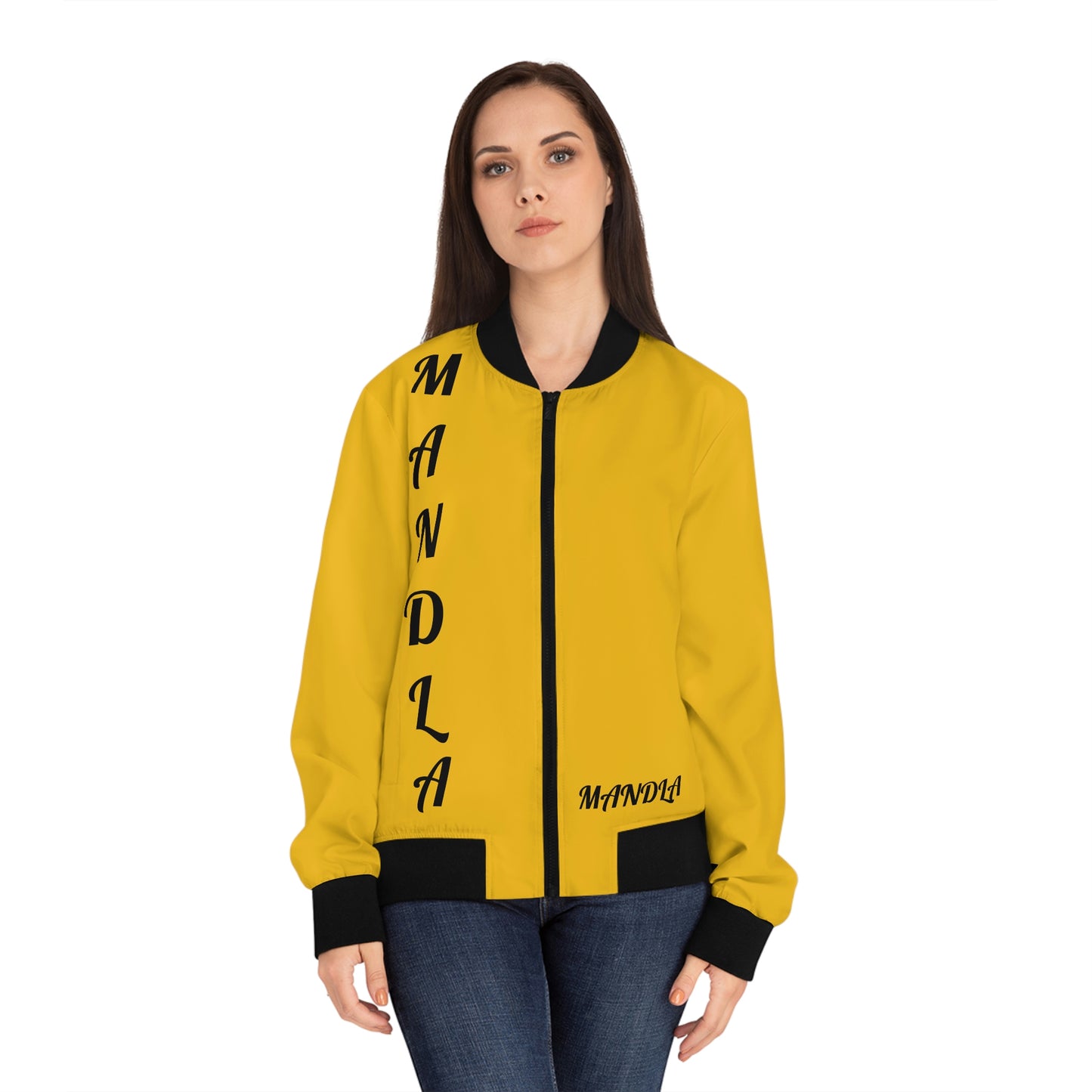 Women's YELLOW All that Bomber Jacket