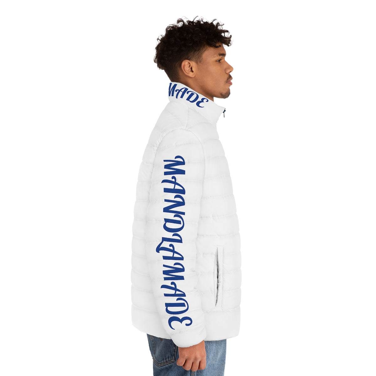 MM White/Blue Puffer Jacket