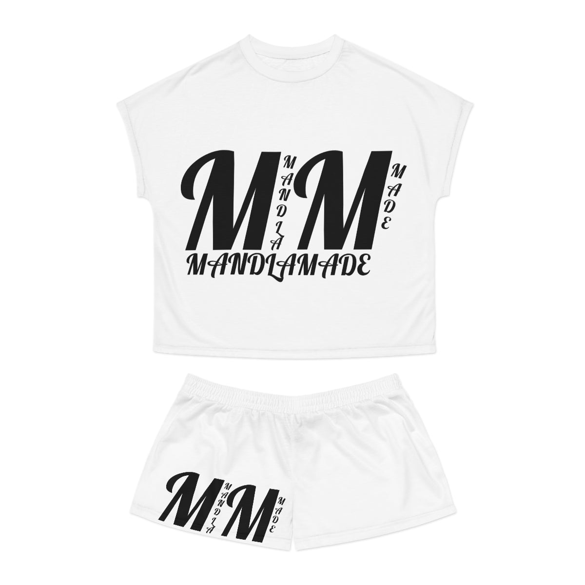 Women's white MM Short Pajama Set