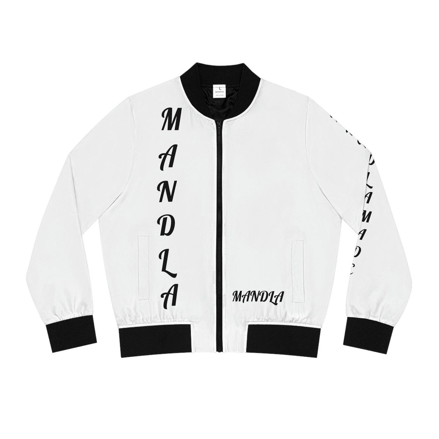 Women's White All that Bomber Jacket