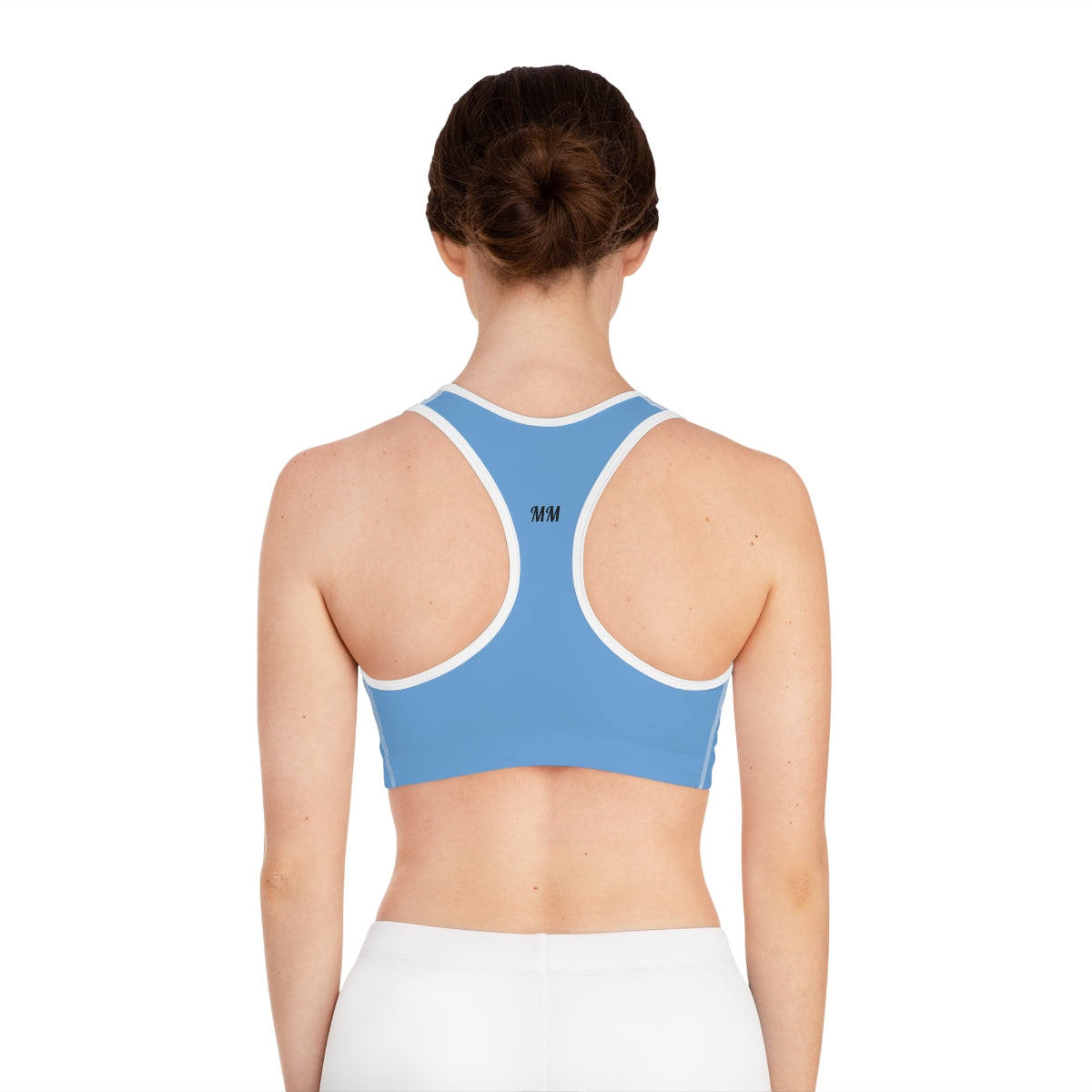 MM FEMALE soft blue Sports Bra