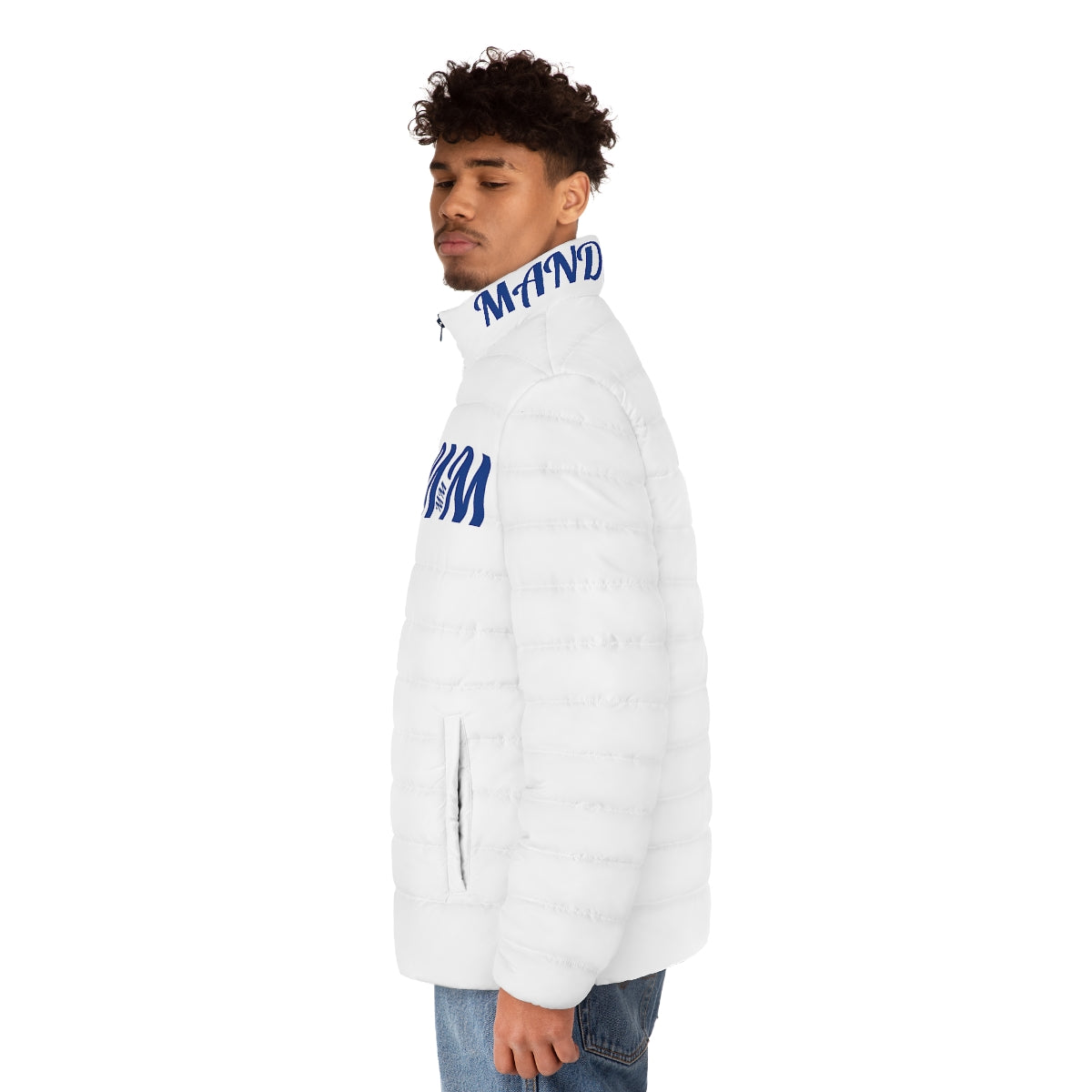 MM White/Blue Puffer Jacket