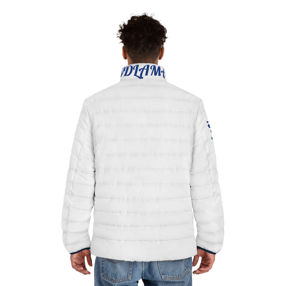 MM White/Blue Puffer Jacket