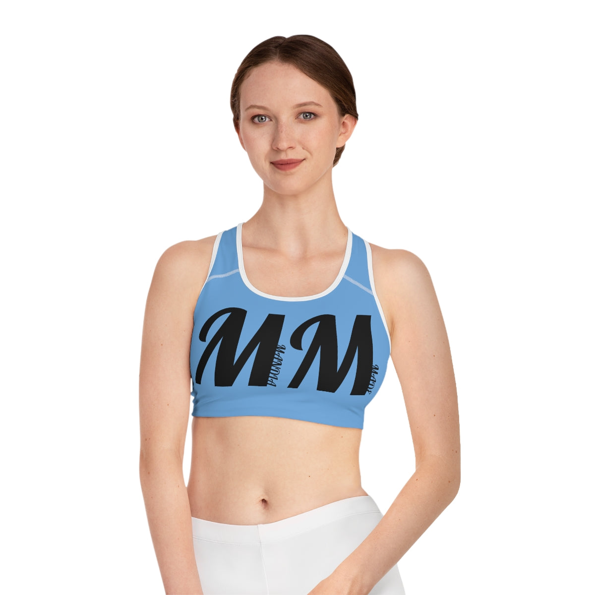 MM FEMALE soft blue Sports Bra