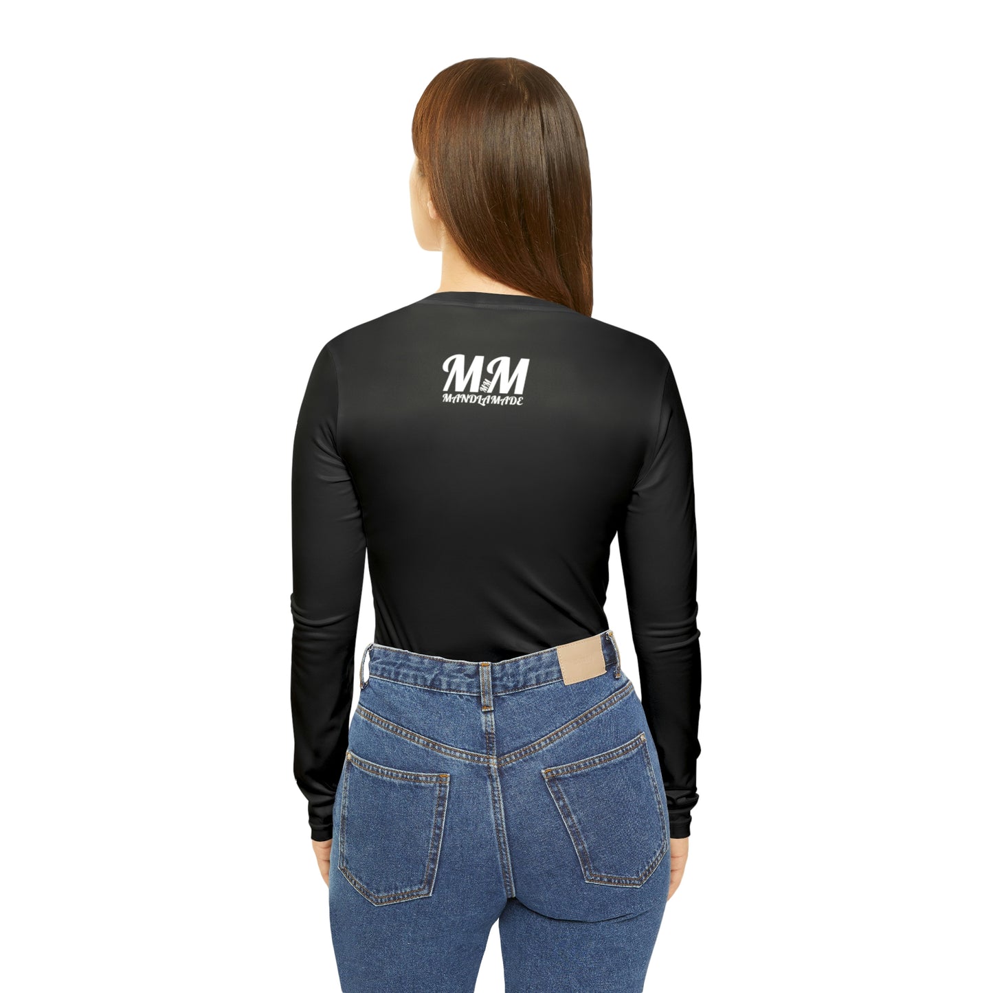 MM Blk Night Life Women's Long Sleeve V-neck Shirt