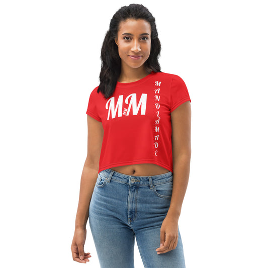 MM RED COOL OUT Crop Tee