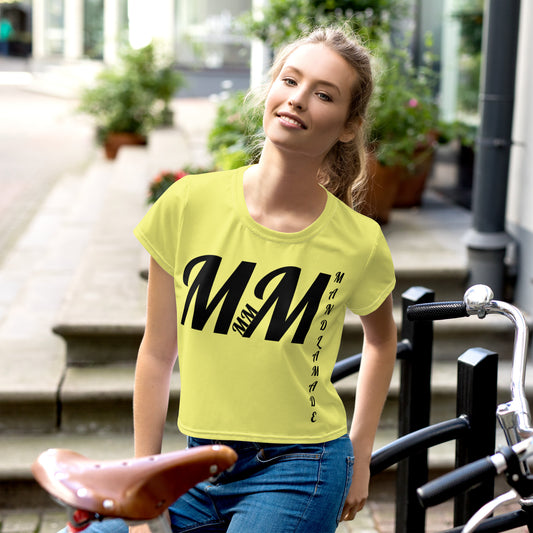 MM YELLOW COOL OUT Crop Tee