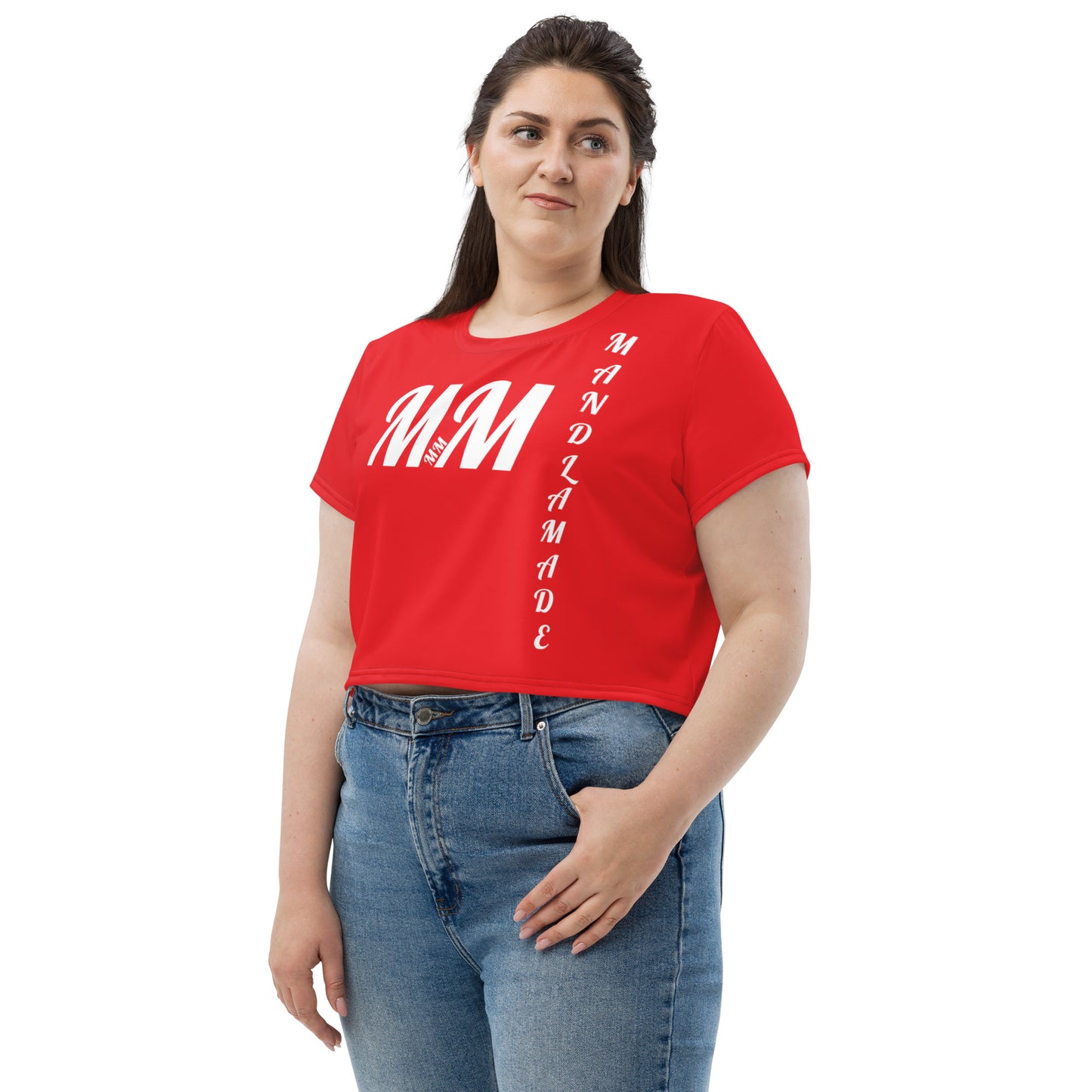 MM RED COOL OUT Crop Tee