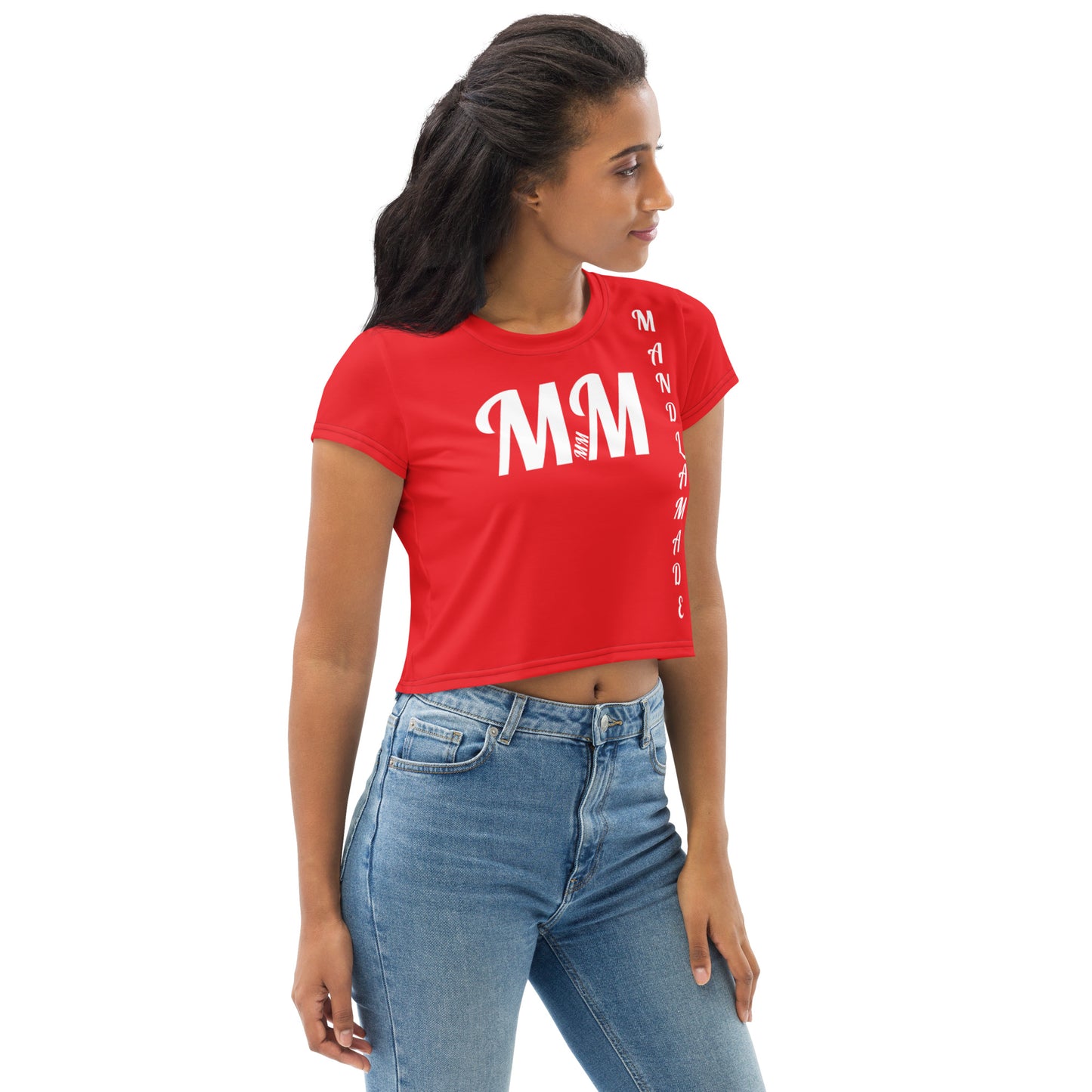 MM RED COOL OUT Crop Tee