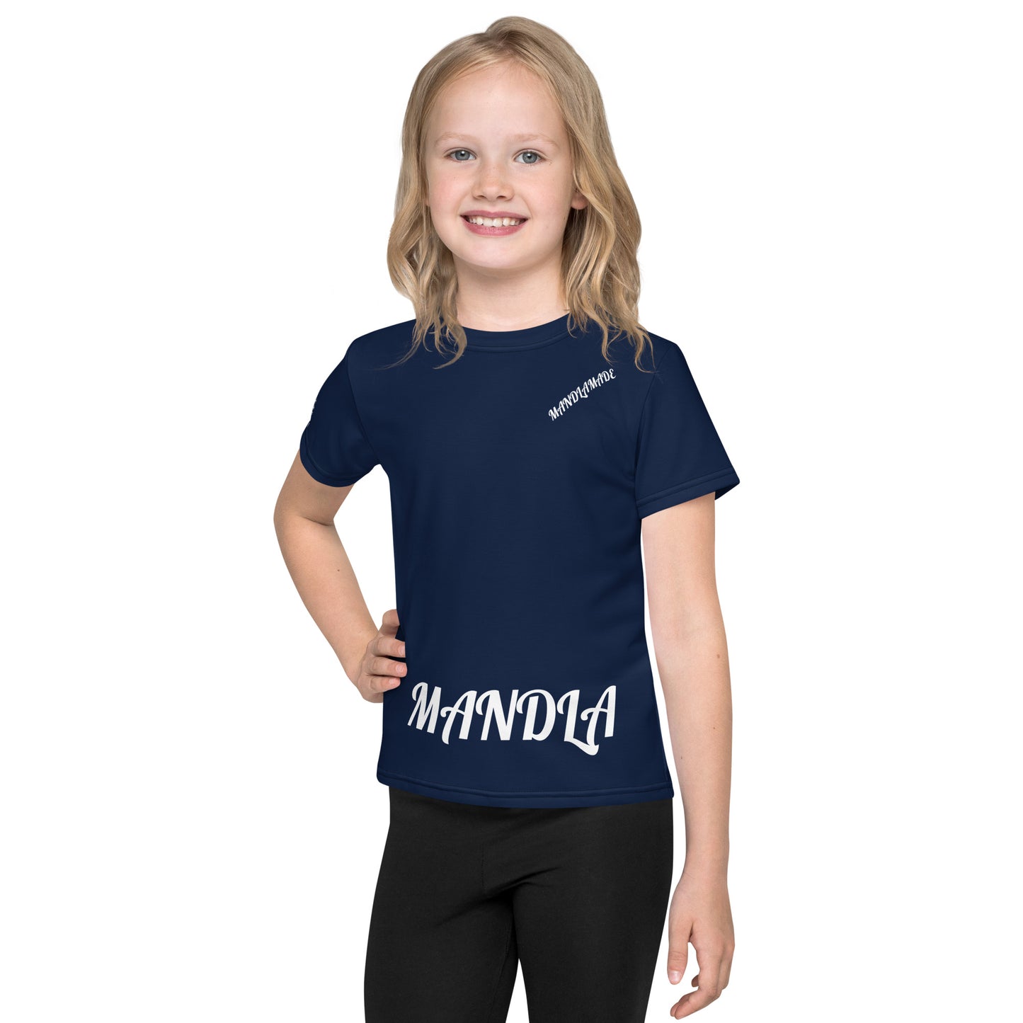 MM Kids blue crew neck t-shirt