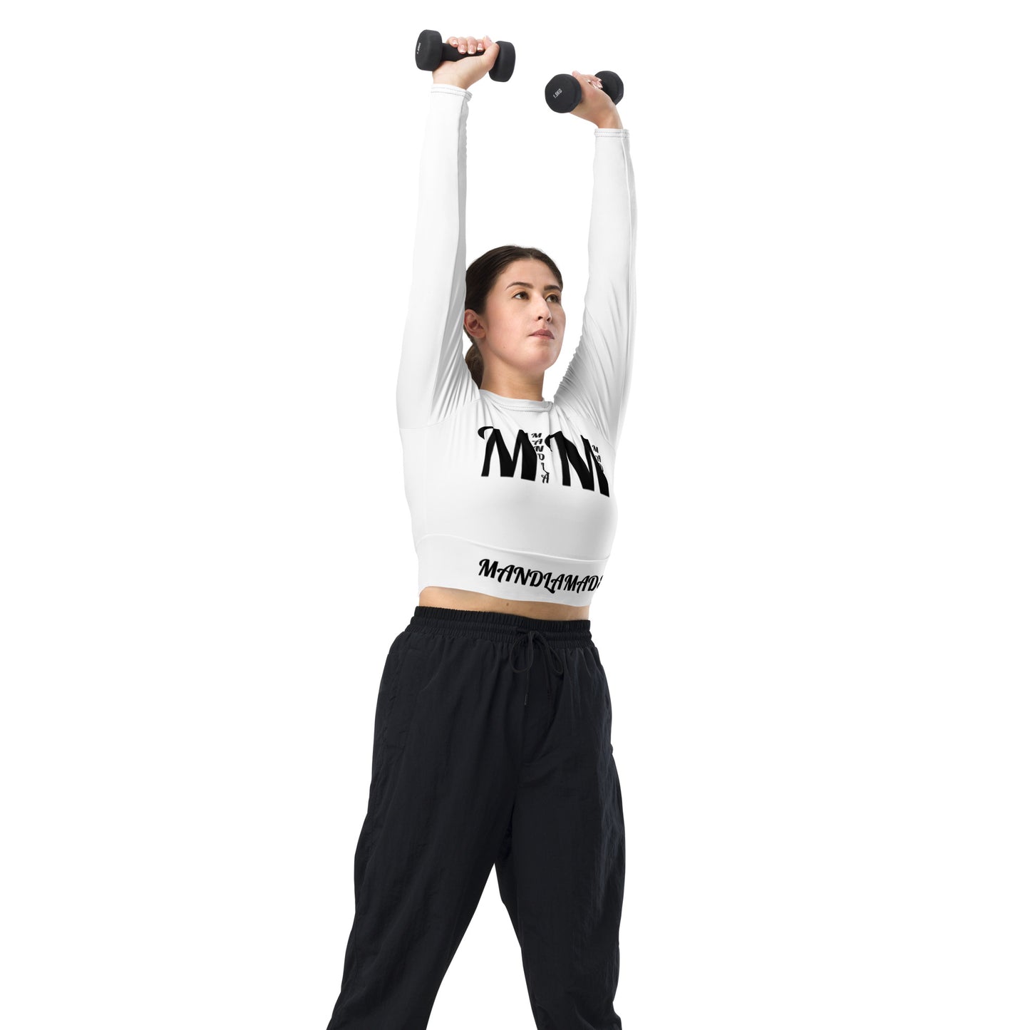 MM Kool long-sleeve crop top