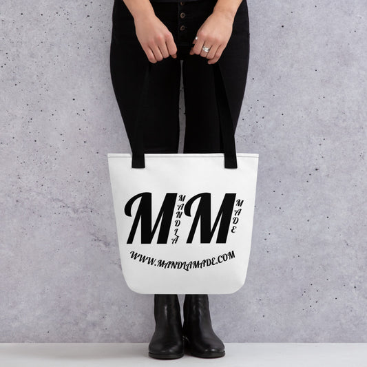 WHITE MM Tote bag