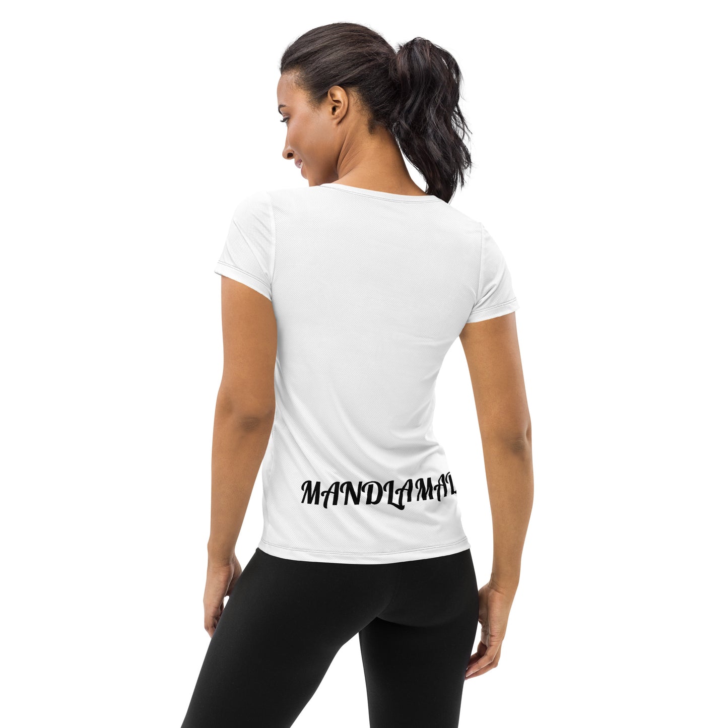 MM See ME! White Women's Athletic T-shirt