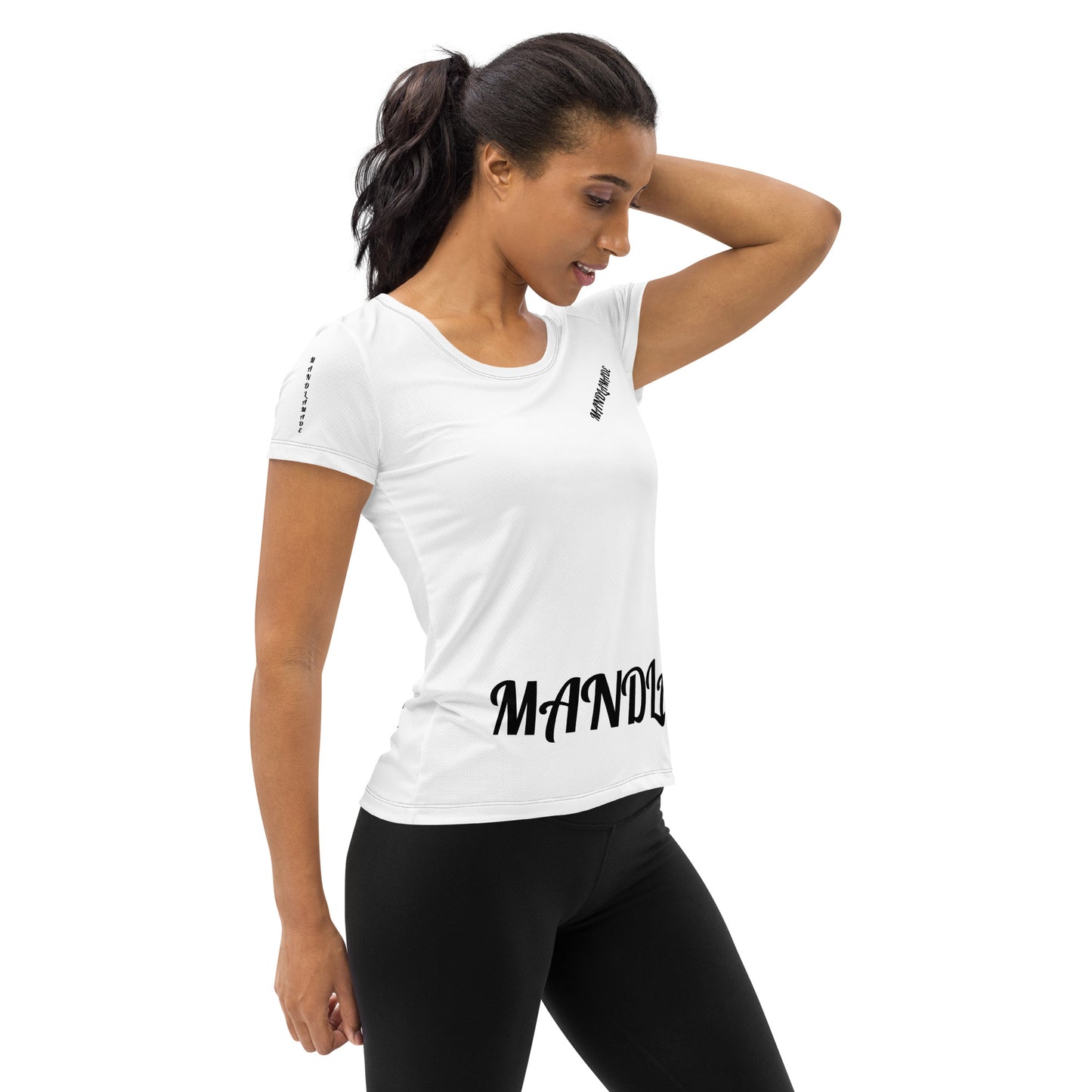 MM See ME! White Women's Athletic T-shirt