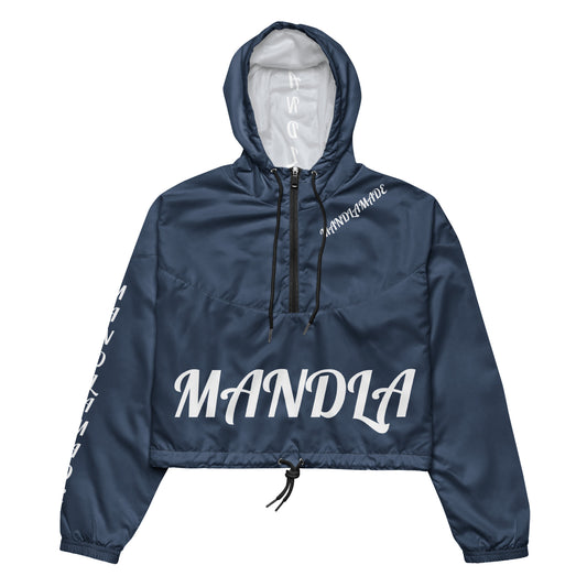 Navy Blue MM Women’s cropped windbreaker