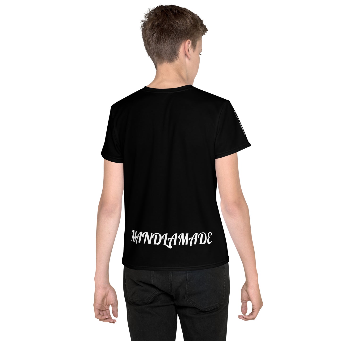 Youth Black MM crew neck t-shirt