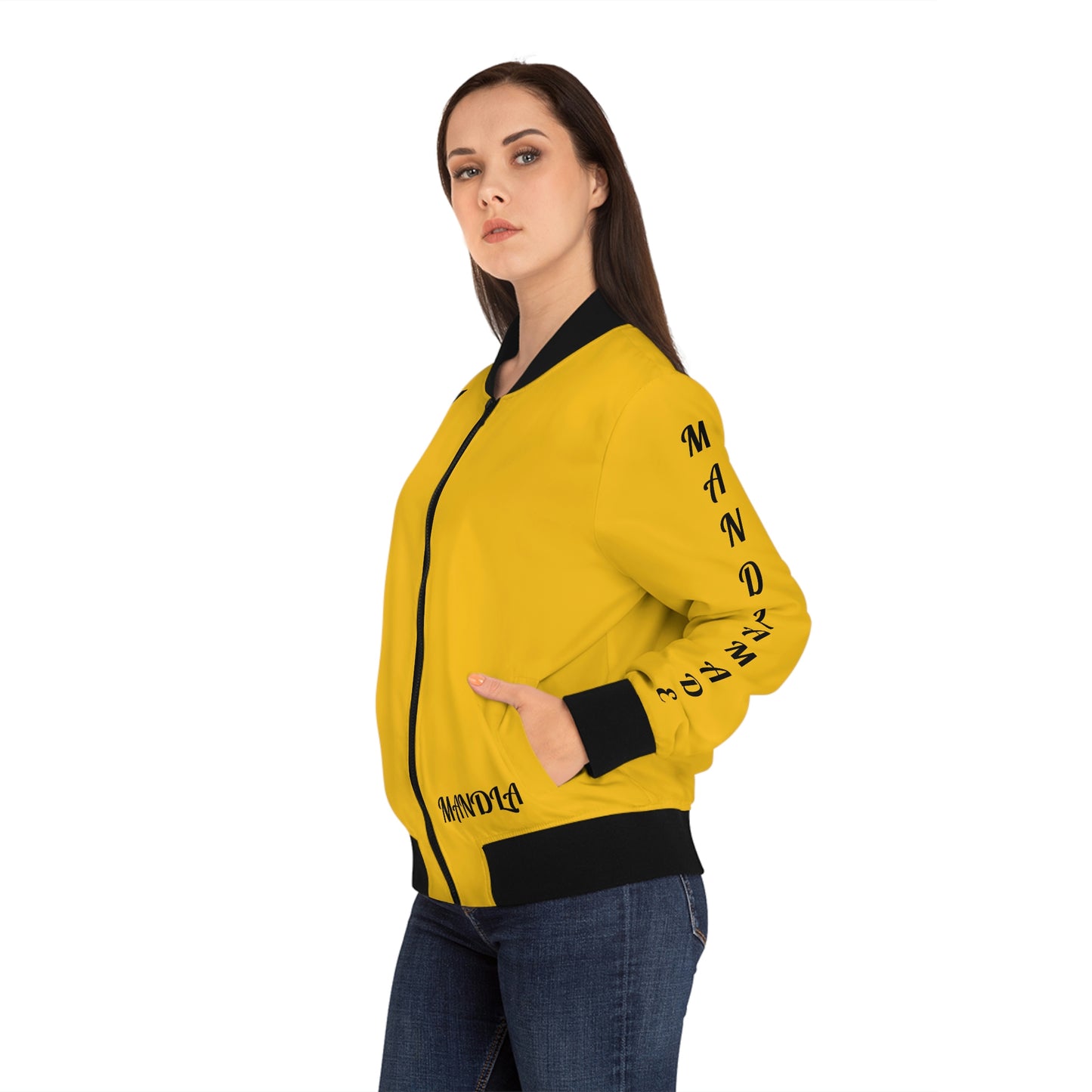 Women's YELLOW All that Bomber Jacket