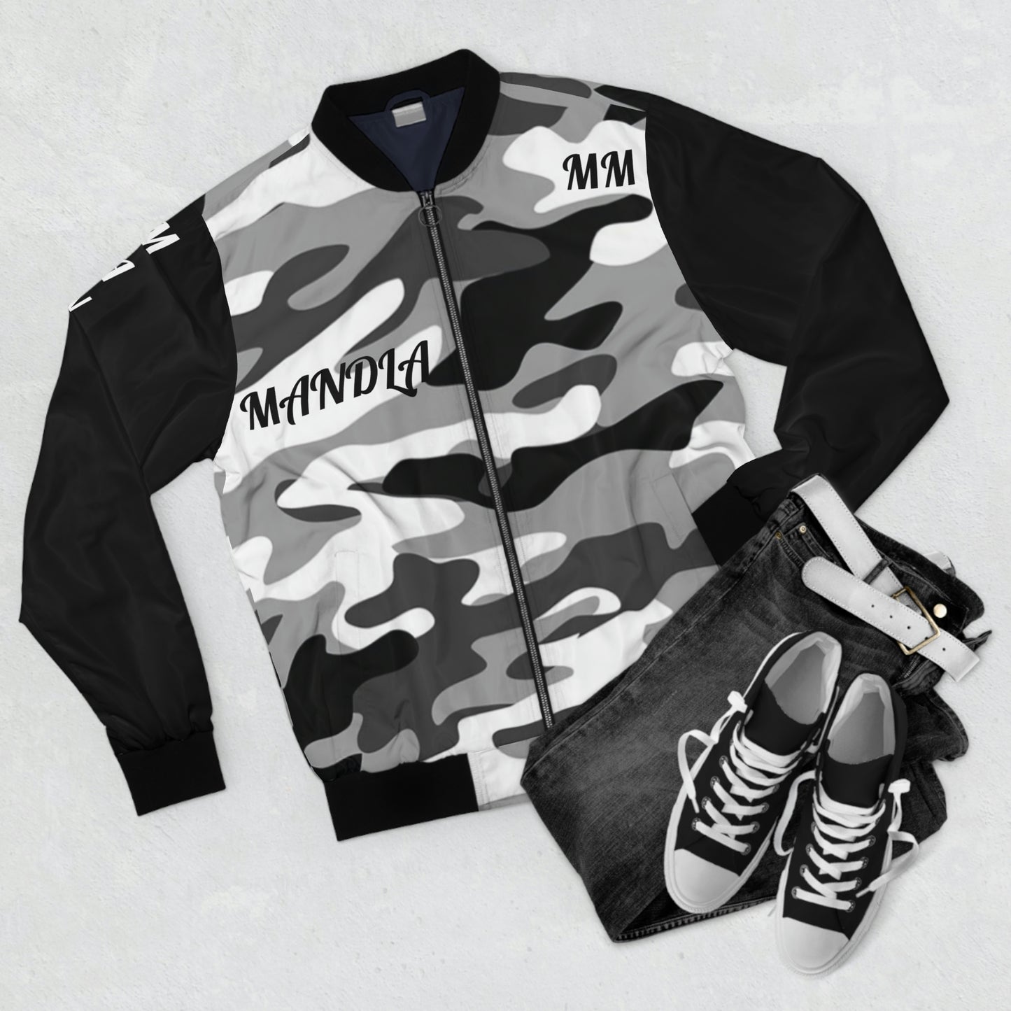 MANDLA Camo Men's Bomber Jacket